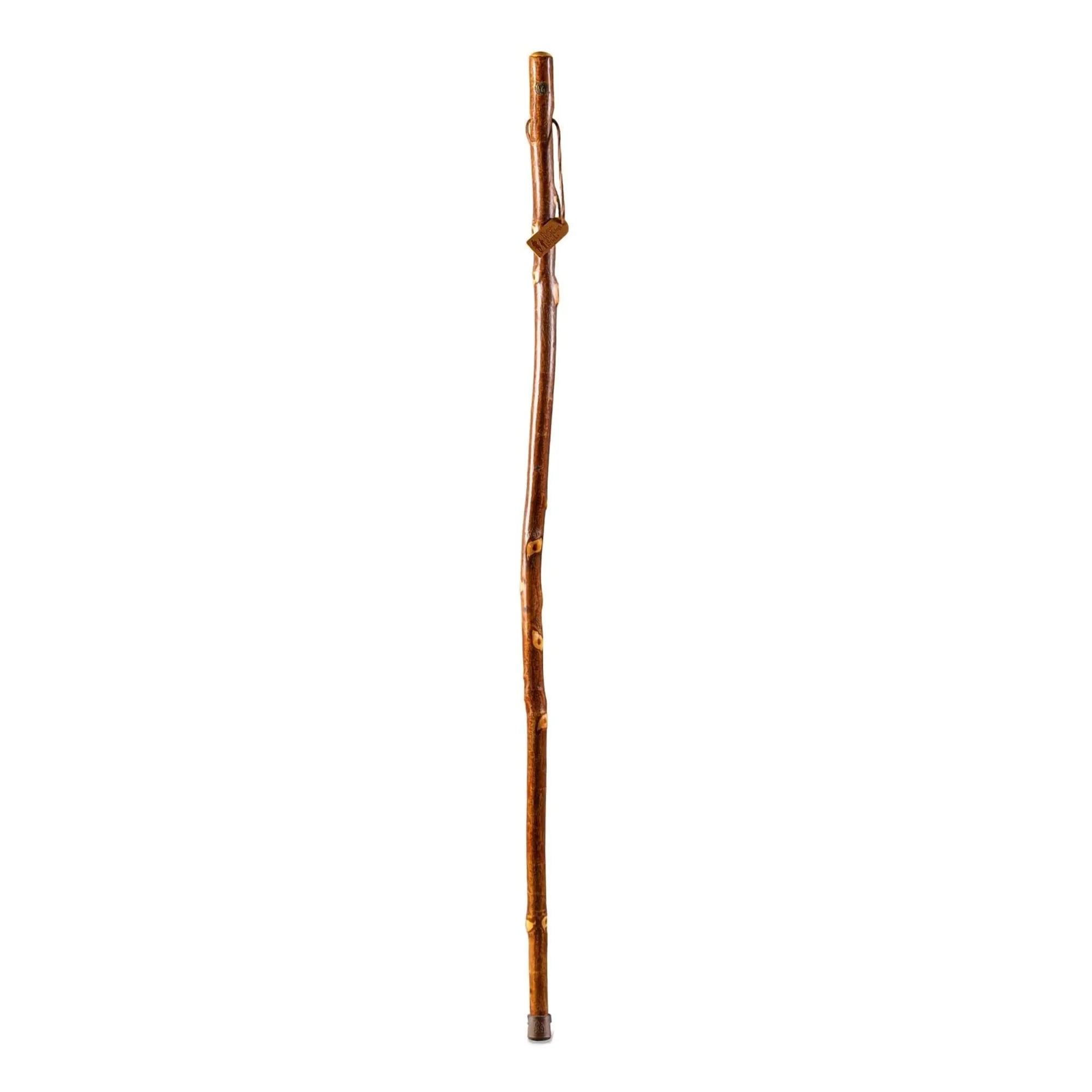 Twisted Hickory Wood Walking Stick 58 Inch Height