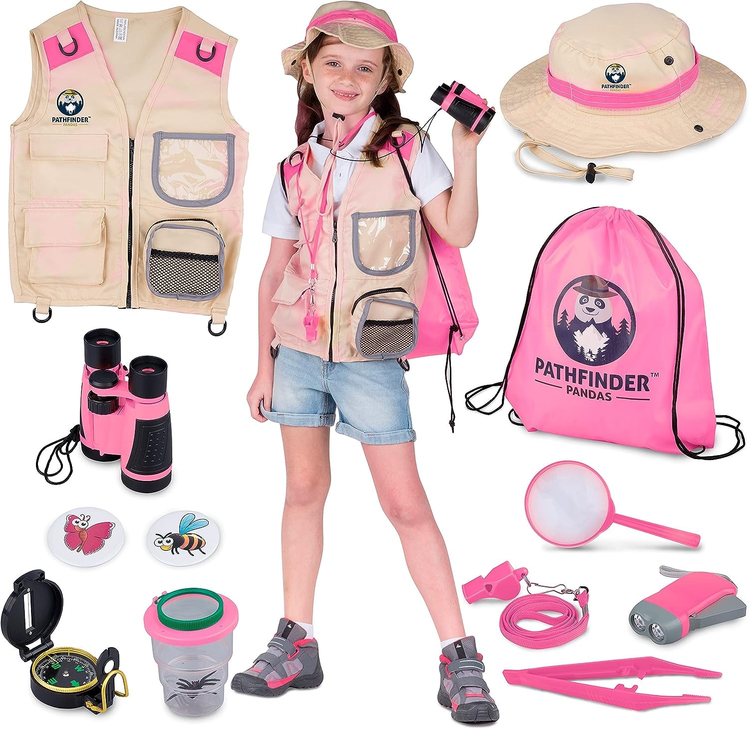 Kids Explorer Kit: Safari Vest, Hat & Bug eBook for Outdoor Adventure & STEM Learning