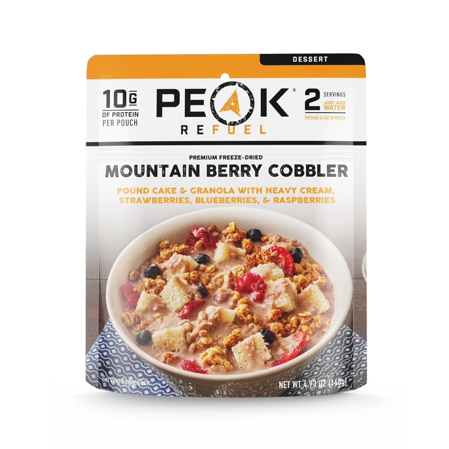 Cobbler Variety 6-Pack | Real Ingredients | Ready in Minutes | Just Add Water | Premium Freeze Dried Backpacking & Camping Food | 2 Servings | Ideal MRE Survival Meal or Dessert (Variety 6-Pack)