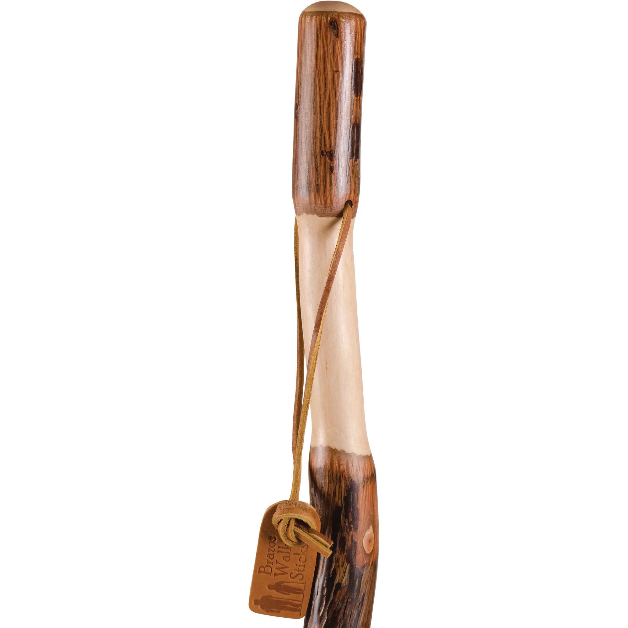 Twisted Hickory Wood Walking Stick 58 Inch Height