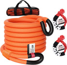 1-1/8" X 30' Kinetic Recovery Tow Rope (37,480Lbs), with 2 UHMWPE Soft Shackles (40,980Lbs), Heavy-Duty Offroad Snatch Strap, Vehicle Recovery Kit for Jeep Car Truck ATV UTV SUV