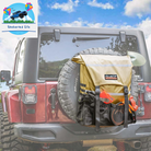 Spare Tire Trash Bag, Heavy Duty Truck Tailgate Trash Bag, Cargo Storage Bag for Jeep, Truck, SUV or Car, Fit up to 40'' Tire (Gobi Tan)