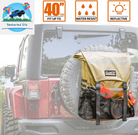 Spare Tire Trash Bag, Heavy Duty Truck Tailgate Trash Bag, Cargo Storage Bag for Jeep, Truck, SUV or Car, Fit up to 40'' Tire (Gobi Tan)
