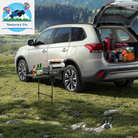 Tailgate Table, Car Desk, Tailgate Table, Car Camping, Camping Table, Overlanding Gear, Vehicle Table, Adjustable Height & Length, Lightweight