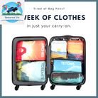 Compression Packing Cubes for Travel - Luggage and Backpack Organizer Packaging Cubes for Clothes