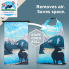 Compression Packing Cubes for Travel - Luggage and Backpack Organizer Packaging Cubes for Clothes