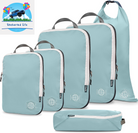 Compression Packing Cubes for Travel - Luggage and Backpack Organizer Packaging Cubes for Clothes