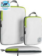 Compression Packing Cubes for Travel - Luggage and Backpack Organizer Packaging Cubes for Clothes