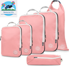 Compression Packing Cubes for Travel - Luggage and Backpack Organizer Packaging Cubes for Clothes