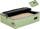 Portable Cat Litter Box: Leak-Proof, Lightweight, and Foldable Design for Convenient Travel (Black, 17 inches)