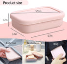 Premium Leak-Resistant Silicone Travel Soap Case for Shampoo Bars - The Ideal Travel Accessory