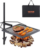 VEVOR Folding Campfire Grill, Heavy Duty Steel Mesh Grate, 22.4" Portable Camping Grates over Fire Pit, Camp Fire Cooking Equipment with Legs Carrying Bag, Grilling Rack for Outdoor Open Flame Cooking