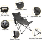 Apollo Walker Folding Camping Chairs Reclining Beach Chairs for Adults Portable Sun Chairs Outdoor Lounger with Carry Bag,For Fishing,Camp,Picnics