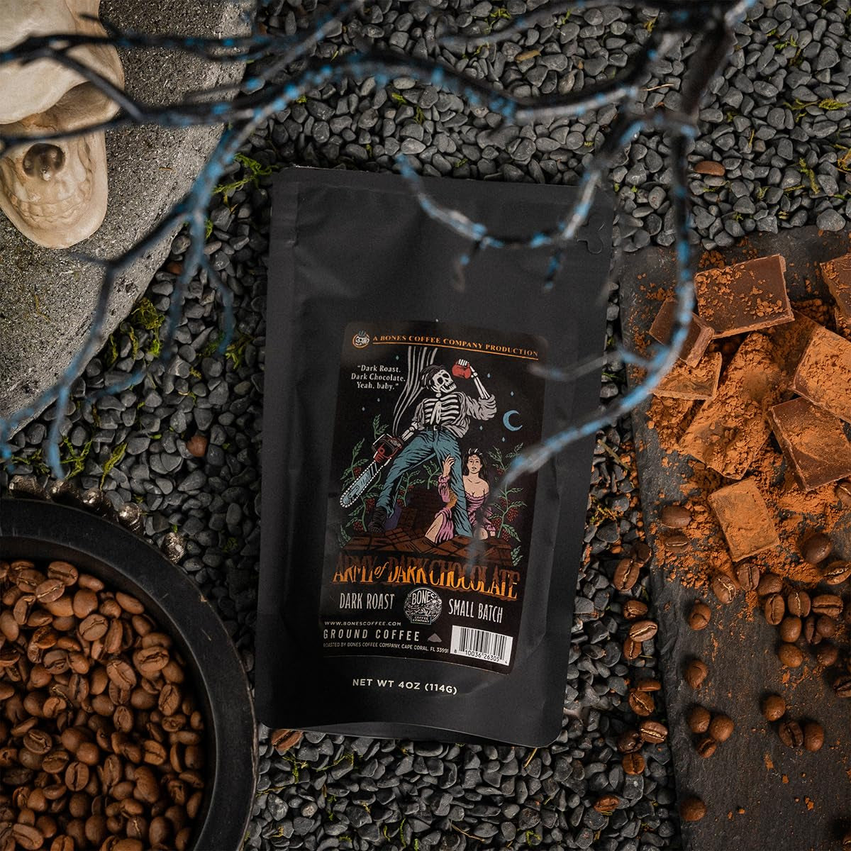 Bones Coffee Company NEW Flavors! Favorite Flavors Sample Pack | 4 Oz Pack of 5 Assorted Ground Coffee Beans | Low Acid Medium Roast Gourmet Coffee Beverages (Ground)