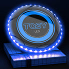 TOSY Ultra-Bright LED Flying Disc: 36 LEDs, Rechargeable, Smart Motion Sensors & Pro Design