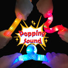 Light up Pop Tubes for Kids 6 Pcs,4Th Fourth of July Glow Sticks Party Favors for Toddlers,Led Bracelet Necklace Travel Camping Toys Gifts for Boys Girls,End of the Year School Student Gifts