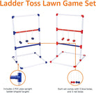 Amazon Basics Ladder Toss Indoor/Outdoor Game Set with Travel Carrying Case