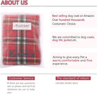 Reversible British Style Plaid Dog Winter Coat – Waterproof & Warm for Small, Medium & Large Dogs