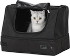 Portable Cat Litter Box: Leak-Proof, Lightweight, and Foldable Design for Convenient Travel (Black, 17 inches)