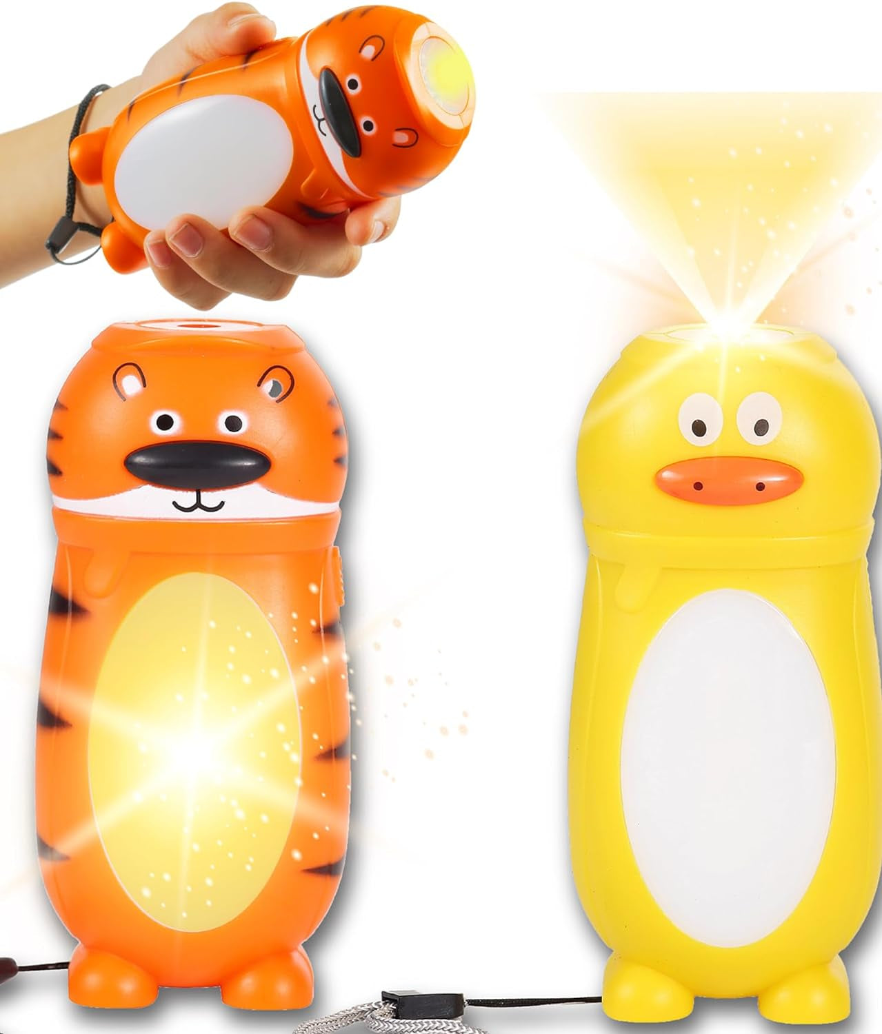 Kids Flashlights and Kids Lanterns, 2-In-1 LED Kids Camping Lantern Night Light, Better than Headlamps, Kids Camping Gear Must Haves