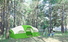 Tent 8 Person Camping Tents, Weather Resistant Family Tent, 5 Large Mesh Windows, Double Layer, Divided Curtain for Separated Room, Portable with Carry Bag