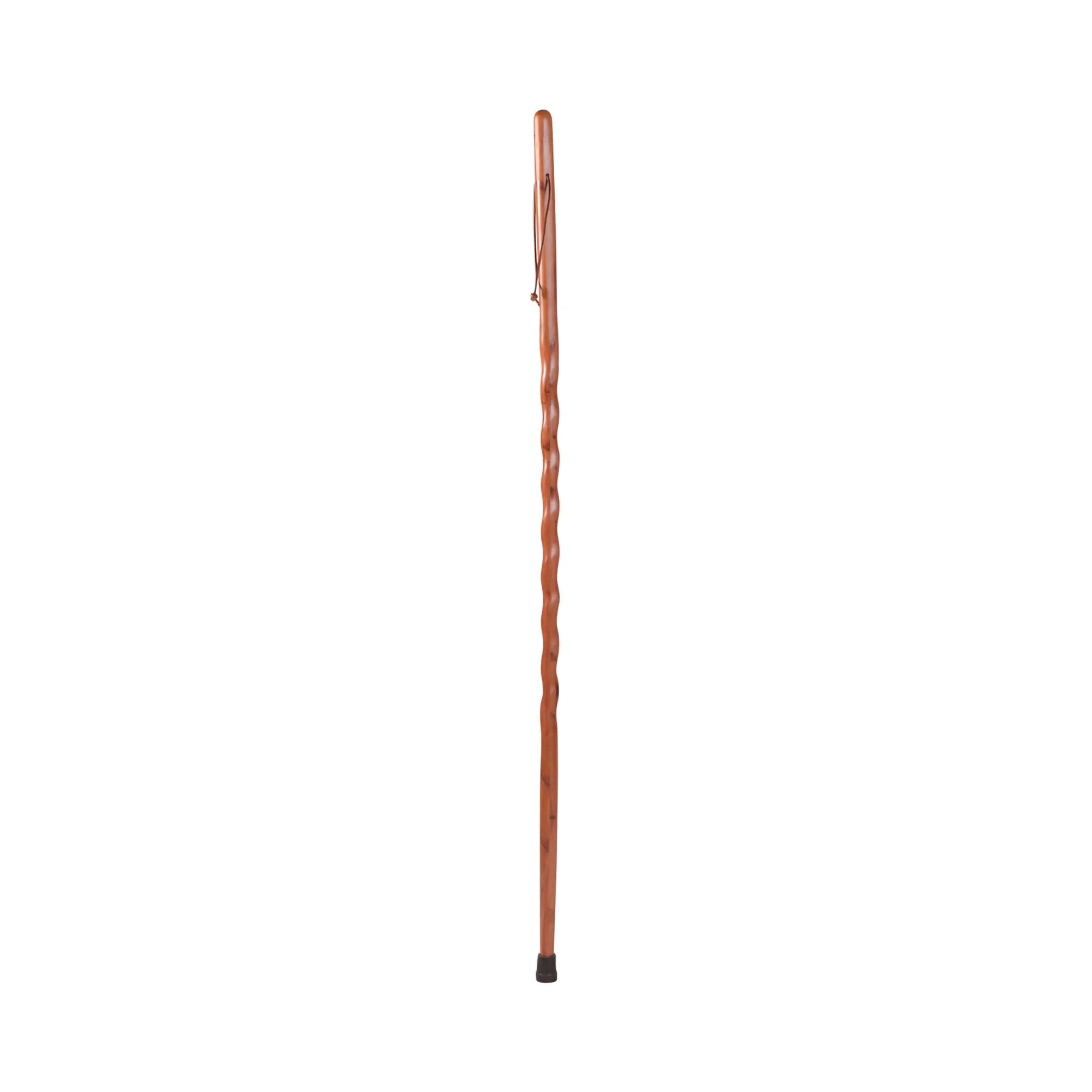 Twisted Hickory Wood Walking Stick 58 Inch Height