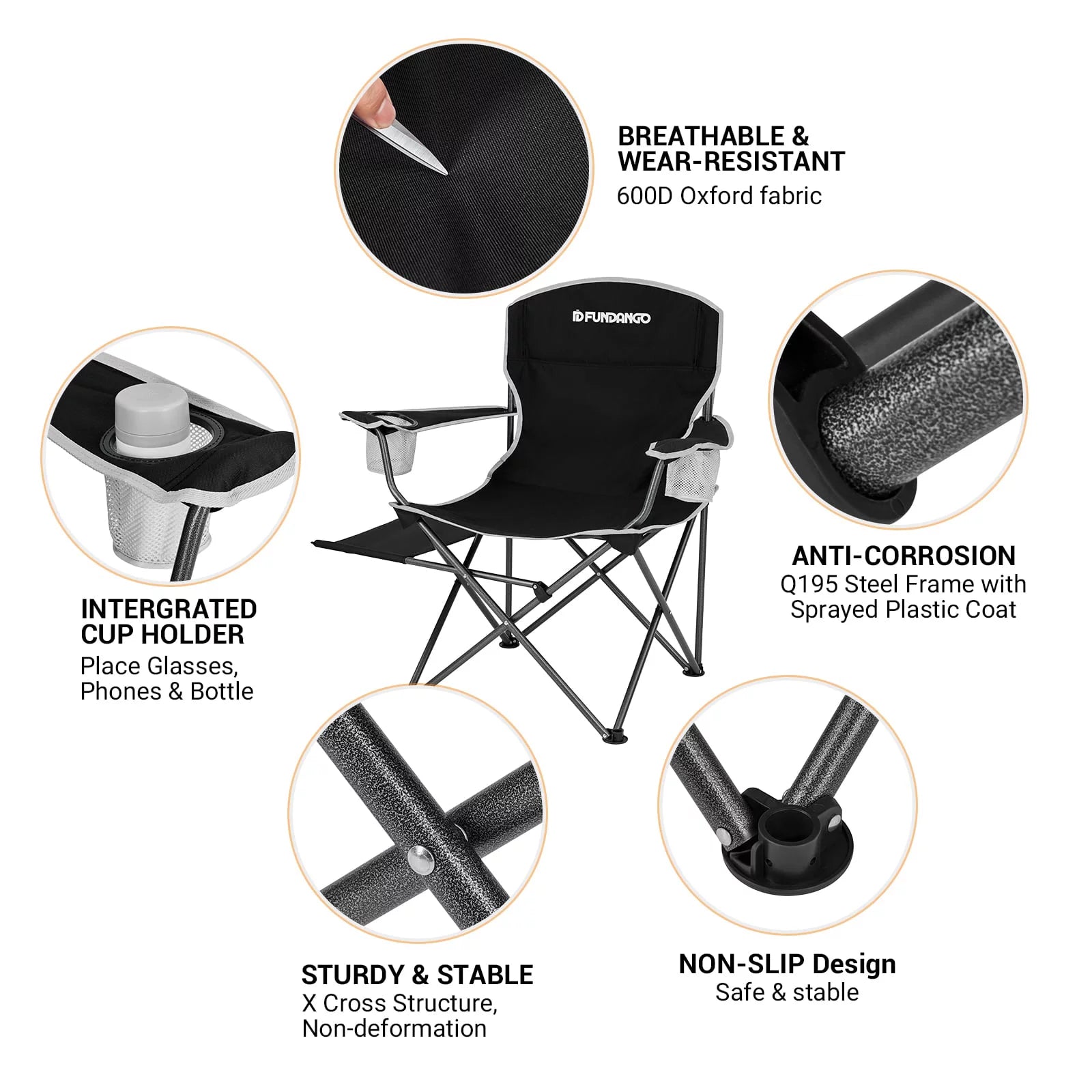 Reclining Royalty: The Ultimate Outdoor Chair for Comfort, Convenience, and Support (Up to 300 lbs Capacity)