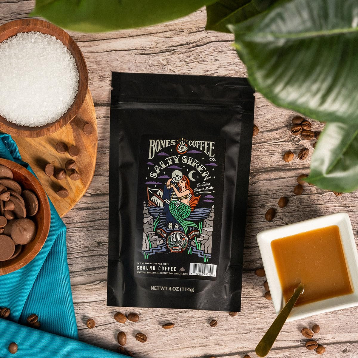 Bones Coffee Company NEW Flavors! Favorite Flavors Sample Pack | 4 Oz Pack of 5 Assorted Ground Coffee Beans | Low Acid Medium Roast Gourmet Coffee Beverages (Ground)