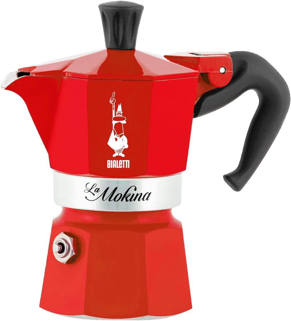 Bialetti - Moka Espress: Iconic Stovetop Espresso Maker, Makes Real Italian Coffee, Moka Pot 6 Cups (6 Oz), Aluminium, Silver