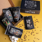 Bones Coffee Company NEW Flavors! Favorite Flavors Sample Pack | 4 Oz Pack of 5 Assorted Ground Coffee Beans | Low Acid Medium Roast Gourmet Coffee Beverages (Ground)