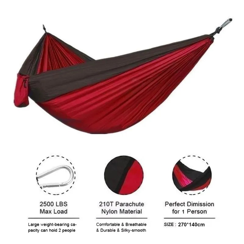 Single-Person Portable Camping Hammock