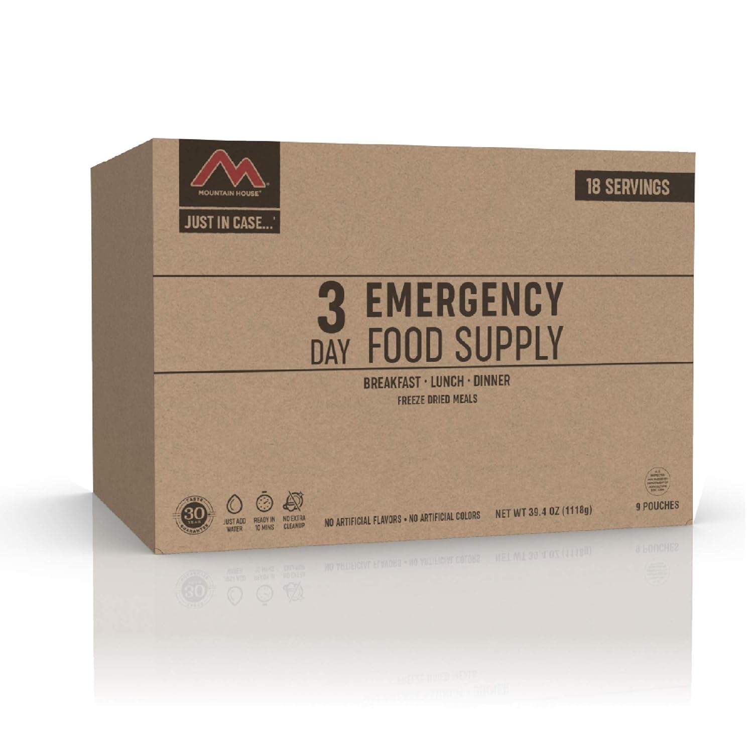 3-Day Emergency Food Supply | Freeze Dried Survival & Emergency Food | 18 Servings