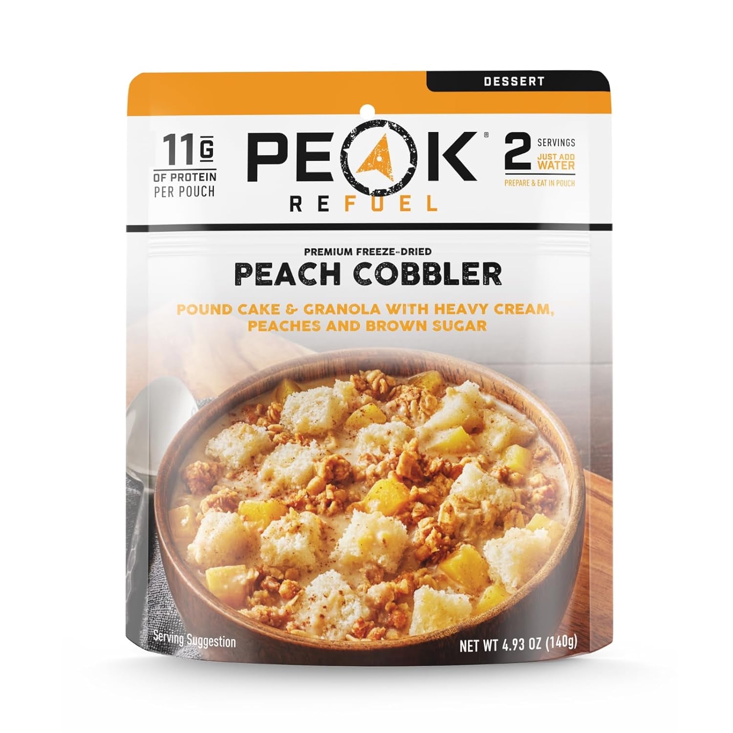 Cobbler Variety 6-Pack | Real Ingredients | Ready in Minutes | Just Add Water | Premium Freeze Dried Backpacking & Camping Food | 2 Servings | Ideal MRE Survival Meal or Dessert (Variety 6-Pack)