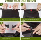 Bear Food Bag Hanging System, Easy to Throw Bear Bag Kit for Camping with a 10L Waterproof Bear Bag Backpacking, Survival Utility Rope, Carabiner