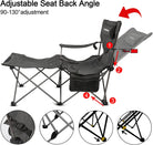 Apollo Walker Folding Camping Chairs Reclining Beach Chairs for Adults Portable Sun Chairs Outdoor Lounger with Carry Bag,For Fishing,Camp,Picnics