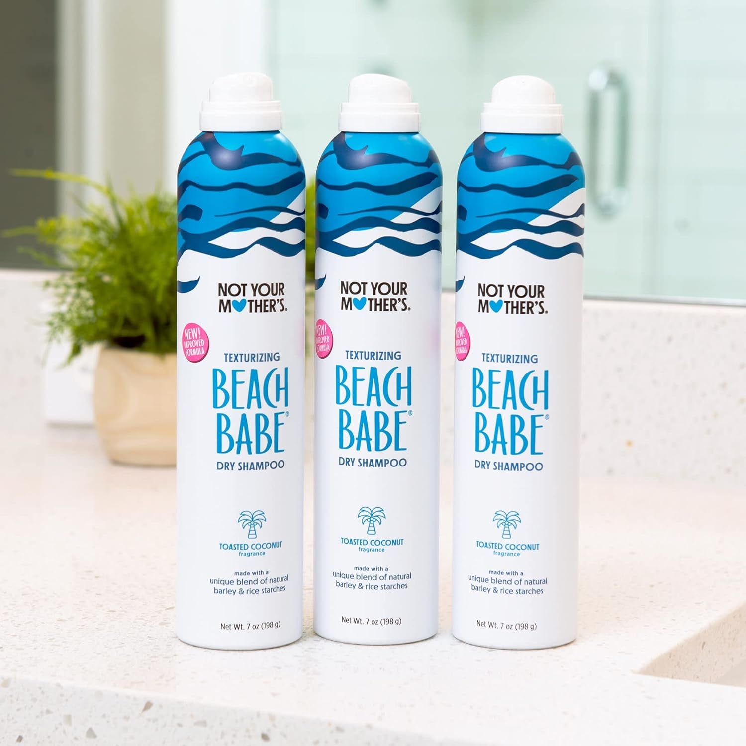 Beach Babe Dry Shampoo (3-Pack) - 7 Oz Dry Shampoo - Instantly Absorbs Oil While Creating Effortless Sea-Tossed Texture