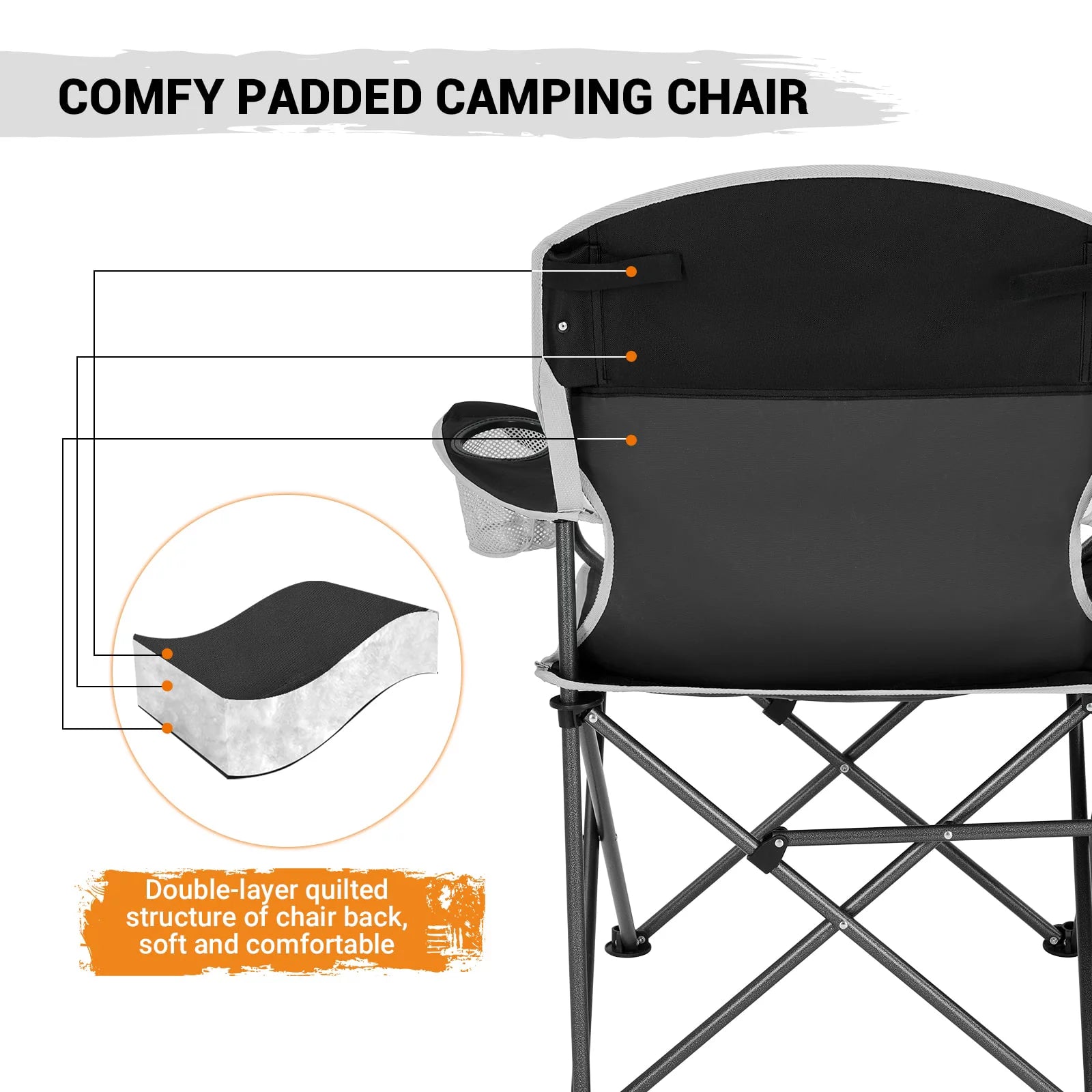 Reclining Royalty: The Ultimate Outdoor Chair for Comfort, Convenience, and Support (Up to 300 lbs Capacity)