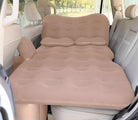 SAYGOGO Inflatable Car Air Mattress Travel Bed - Thickened Car Camping Bed Sleeping Pad with Car Air Pump 2 Pillows for Car Tent SUV Sedan Pickup Back Seat - Beige