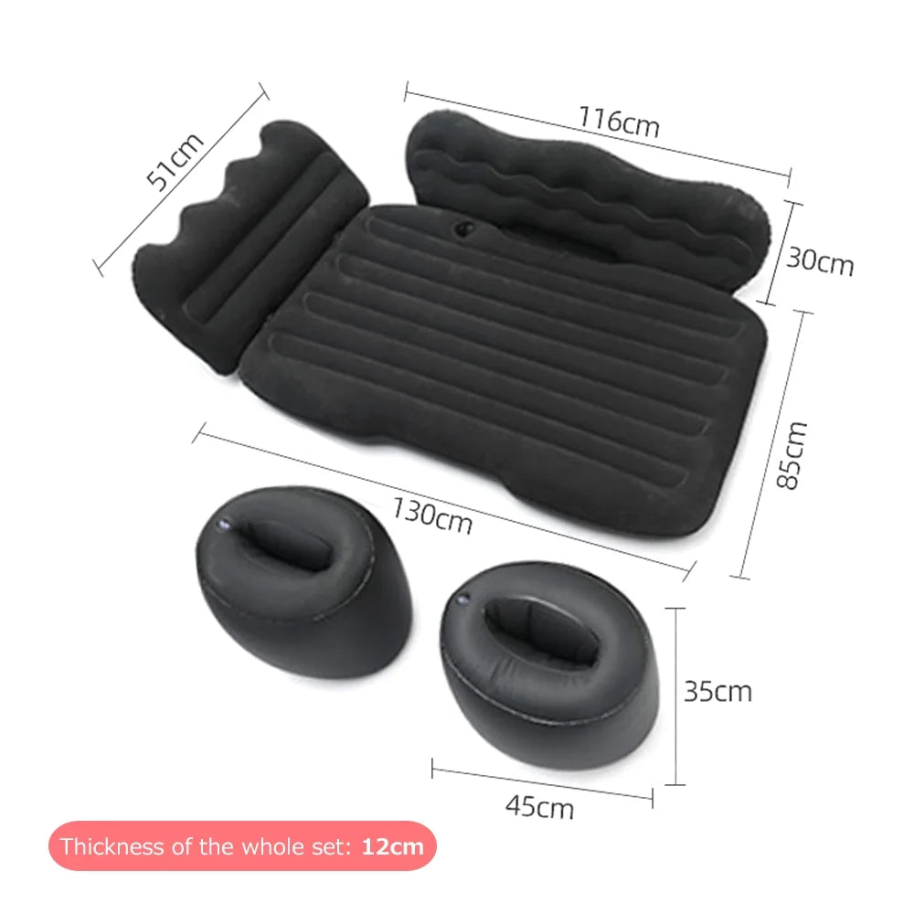 Mattress Car Inflatable Travel Bed Home Outdoor Camping Mat Rear Flocking plus Air Mattress for SUV