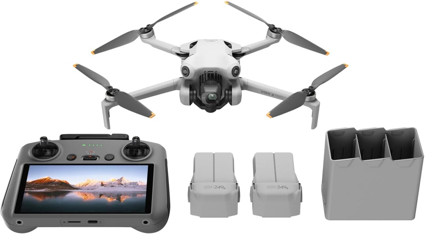 DJI Mini 4 Pro Fly More Combo: Compact Drone with 4K Capabilities for Extended Flight Time