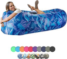 Inflatable Lounger Air Sofa Chair–Camping & Beach Accessories–Portable Water Proof Couch for Hiking, Picnics, Outdoor, Music Festivals & Backyard–Lightweight and Easy to Set up Air Hammock