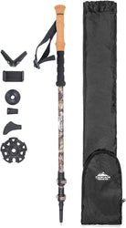 Trekking Poles - Carbon Fiber Monopod Walking or Hiking Sticks with with Accessories Mount and Adjustable Quick Locks