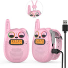 Qniglo Giggle Gabbers: Rechargeable Walkie Talkies for Young Adventurers Aged 3-14, Ideal for Outdoor Activities and Celebrations