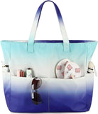 Beach Pool Bags Tote for Women Ladies Large Gym Tote Carry on Bag with Wet Compartment for Weekender Travel Waterproof