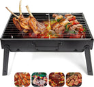 Barbecue Grill, Charcoal Grill Folding Portable Lightweight Barbecue Grill Tools for Outdoor Grilling Cooking Camping Hiking Picnics Tailgating Backpacking Party (Medium)