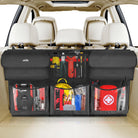 Back Seat Trunk Organizer Hanging Car Organizer Trunk Foldable Cargo Storage with 6 Large Pockets 3 Adjustable Straps 40X19Inch