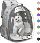 Henkelion Space Capsule Pet Backpack Carrier for Small to Medium Dogs and Cats, Airline Approved Hiking Bag - Grey