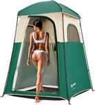 Camping Shower Tent Oversize Space Privacy Tent Portable Outdoor Shower Tents for Camping with Floor Changing Tent Dressing Room Easy Set up Shower Privacy Shelter 1 Room/2 Rooms Toilet Tent