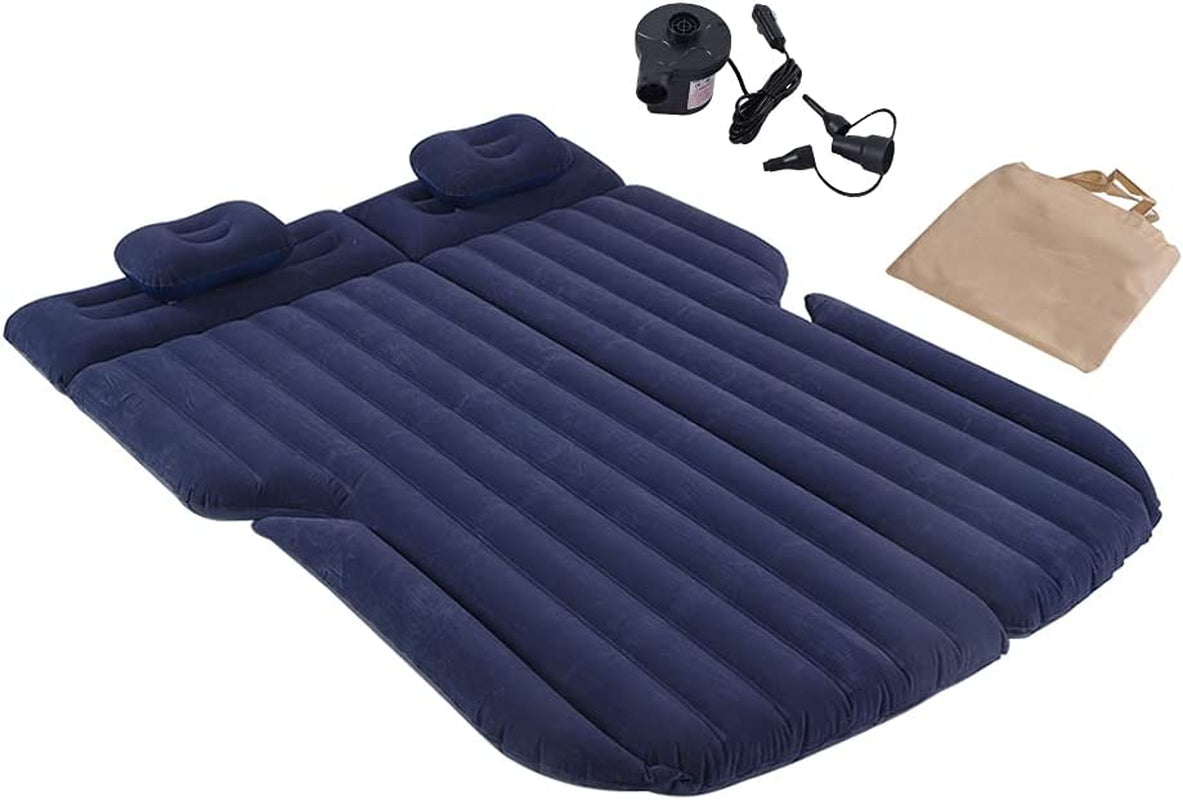 Car Air Mattress, Inflatable Car Mattress for Back Seat, Car Bed with Air Pump, Home Sleeping Pad (Light Brown)