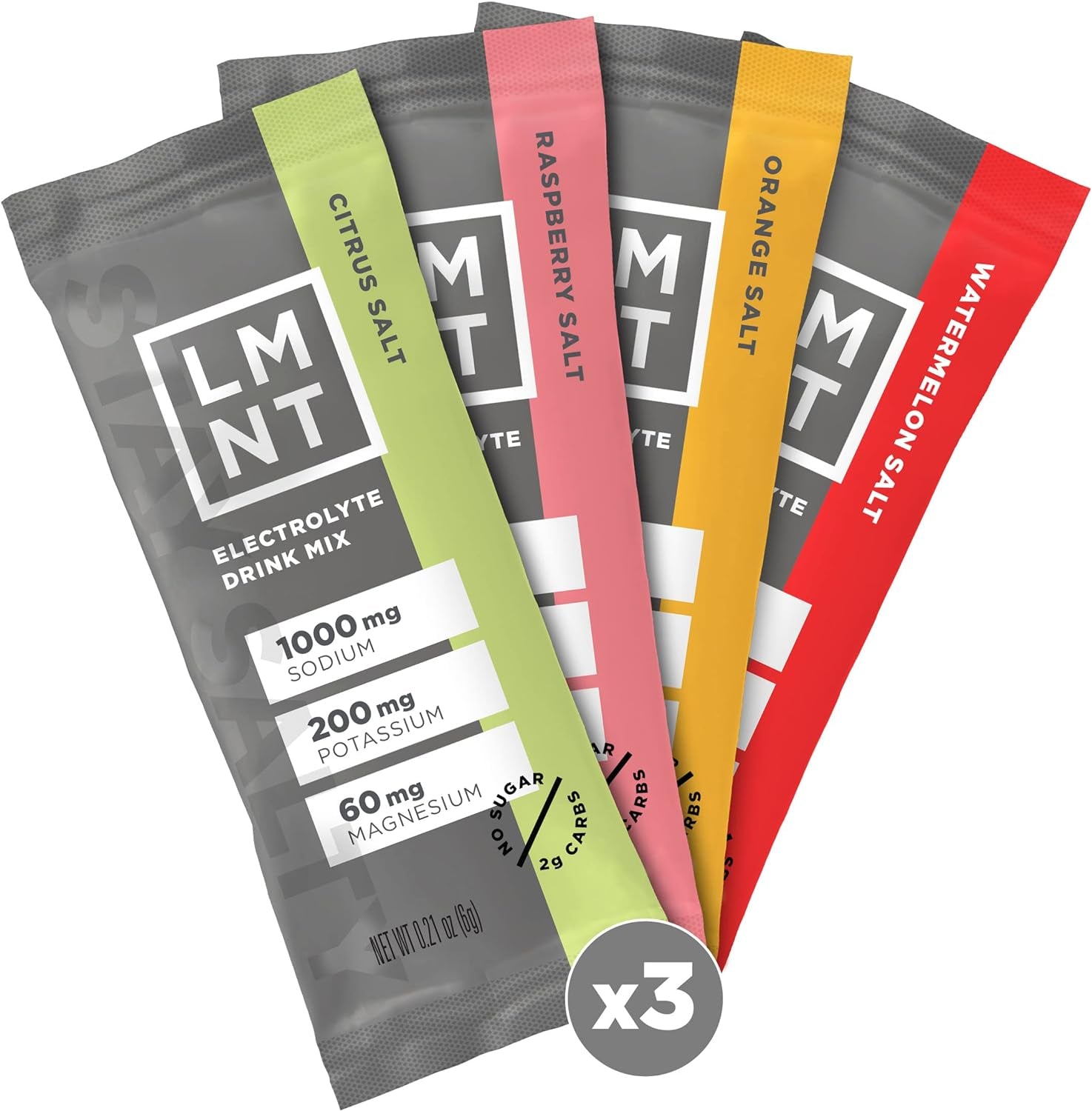 LMNT Zero Sugar Electrolytes - Variety Pack | Drink Mix | 12 Count